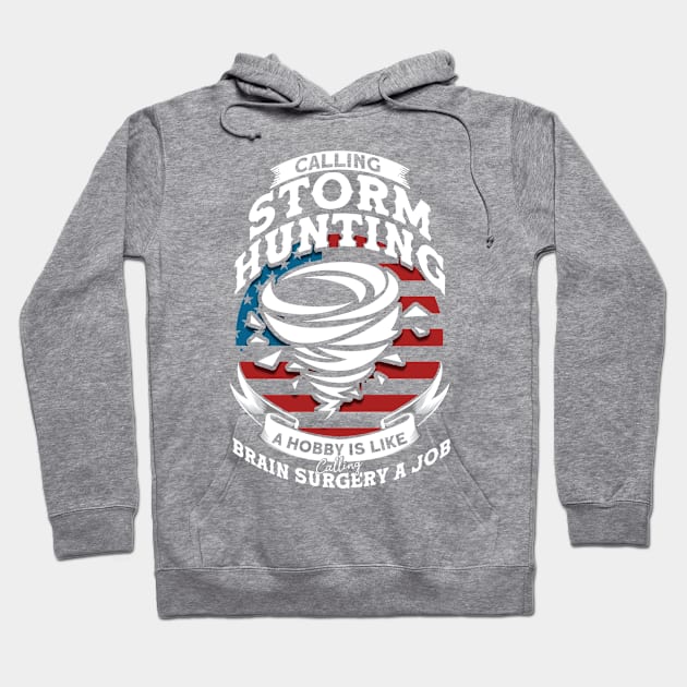 Weather Meteorologist Storm Hunter Hoodie by Toeffishirts